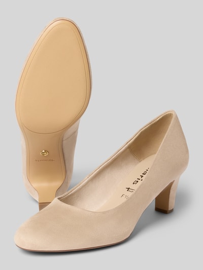Tamaris Wide fit pumps met antislipzool Zand - 4