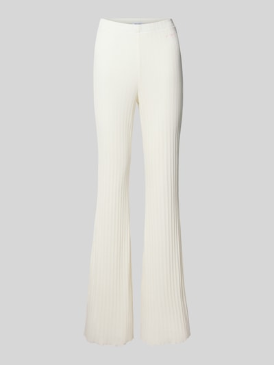 OH APRIL Flared Cut Hose mit elastischem Bund Modell 'Lyle' Offwhite 2