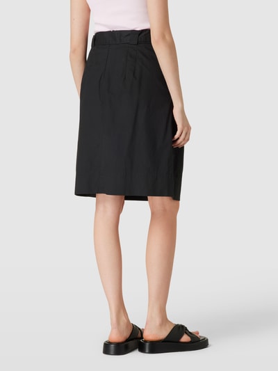 Christian Berg Woman Midirok met strikceintuur Zwart - 5