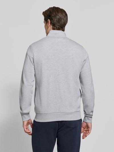 Lacoste Regular Fit Sweatjacke aus Baumwoll-Mix Hellgrau Melange 5