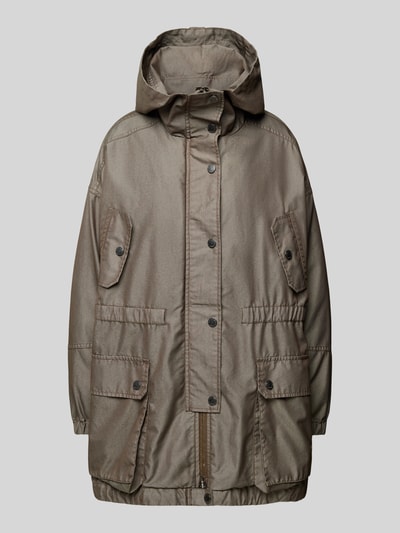 Weekend Max Mara Wendejacke in unifarbenem Design Khaki 2