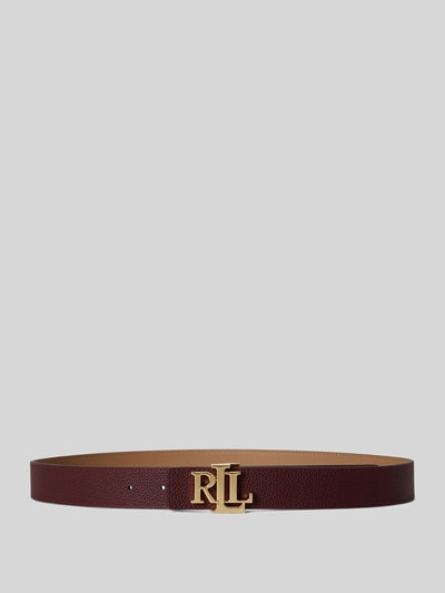 Lauren Ralph Lauren Gürtel aus Rindsleder mit Logo-Schnalle Bordeaux 2