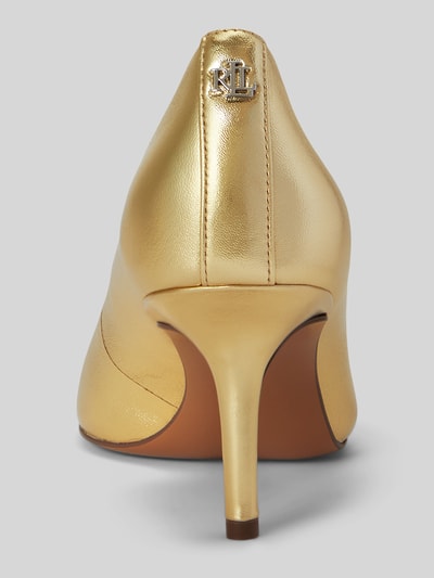 Lauren Ralph Lauren Pumps aus echtem Leder mit Logo-Detail Gold 4