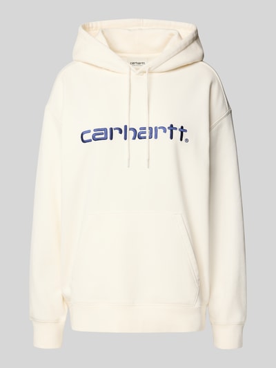 Carhartt Work In Progress Hoodie mit Känguru-Tasche Offwhite 2