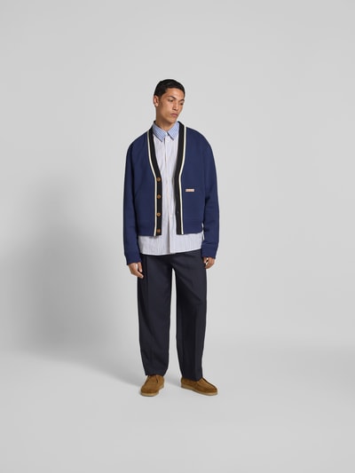 Marni Sweatjacke mit Knopfleiste Blau 1