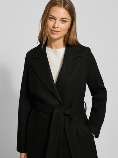 Vero Moda Relaxed Fit Mantel mit Bindegürtel Modell 'FORTUNEAYA' Black 3