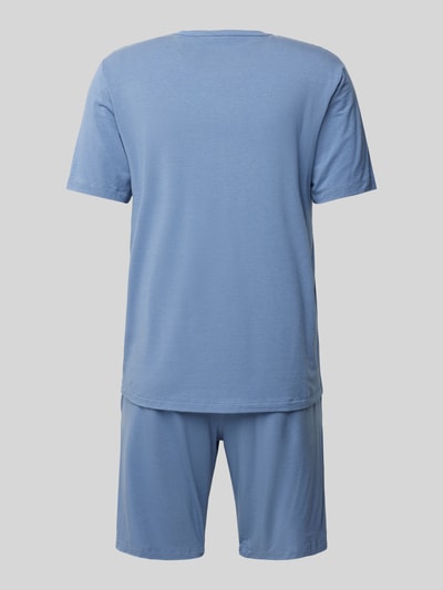 Hanro Pyjama mit Eingrifftaschen Modell 'Smart Sleep' Rauchblau 3