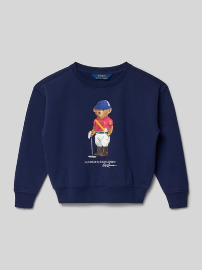Polo Ralph Lauren Kids sweatshirt met labelprint Marineblauw - 1
