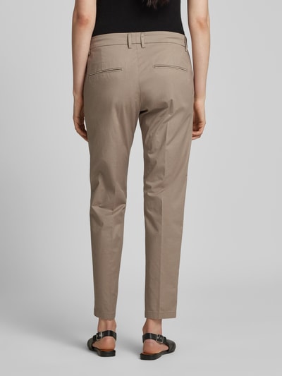 Drykorn Chino met persplooien, model 'AJEND' Beige - 5