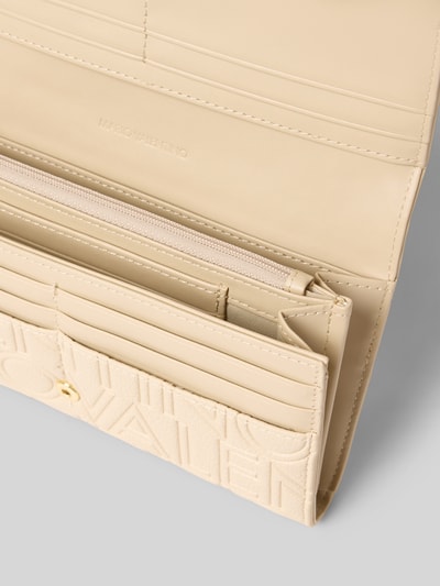 VALENTINO BAGS Portemonnaie mit Label-Applikation Modell 'PANSY' Ecru 3