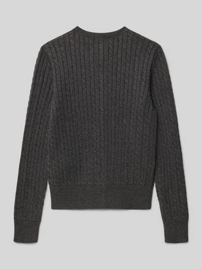 Polo Ralph Lauren Teens Gebreid jack met kabelpatroon en labelstitching Middengrijs - 3