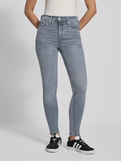 Tommy Jeans Jeansy o kroju skinny fit z mieszanki bawełny Ciemnoszary 4