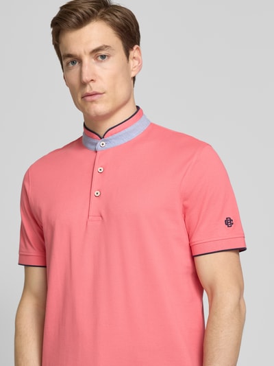 Christian Berg Men Regular Fit Poloshirt mit Stehkragen Fuchsia 3