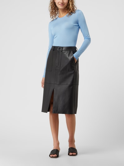 MaxMara Leisure Longsleeve mit Stretch-Anteil Modell 'Trento' Bleu 1