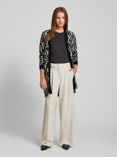 Vero Moda Loose Fit Cardigan mit Two-Tone-Muster Modell 'NANCY' Black 1