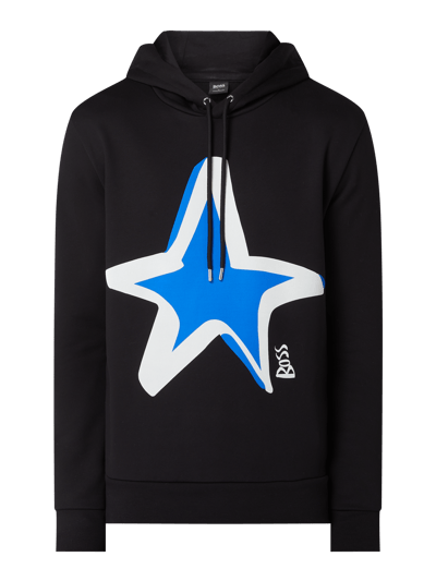 BOSS Hoodie mit Logo-Print Modell 'Seeger'  Black 2