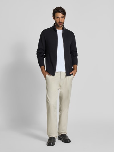 Lindbergh Kurtka z dzianiny z fakturowanym wzorem Czarny 1