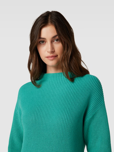 Jake*s Casual Strickpullover mit Strukturmuster Blau 3