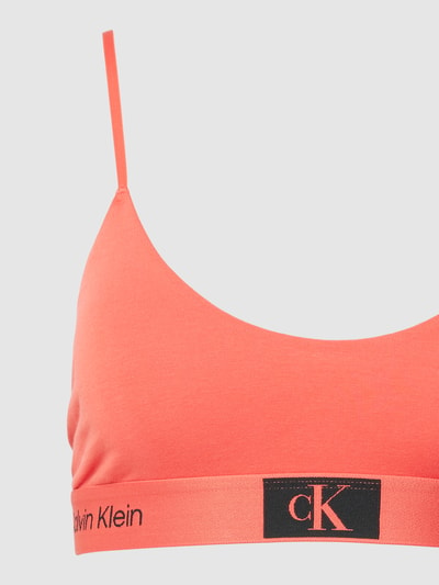 Calvin Klein Underwear Bralette mit elastischem Logo-Bund Modell 'UNLINED' Koralle 2
