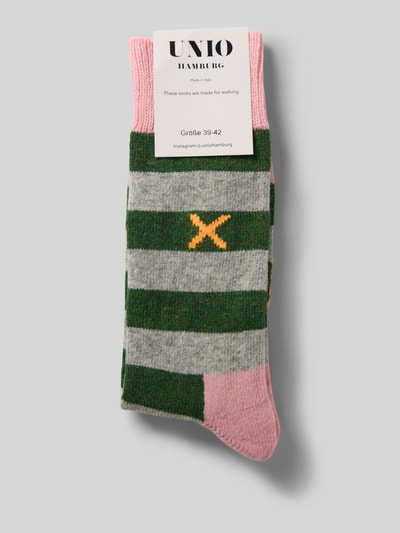 Unio Socken mit Kaschmir-Anteil Gruen 3