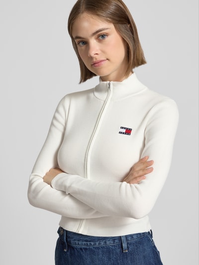 Tommy Jeans Slim fit cardigan met ritssluiting Offwhite - 3