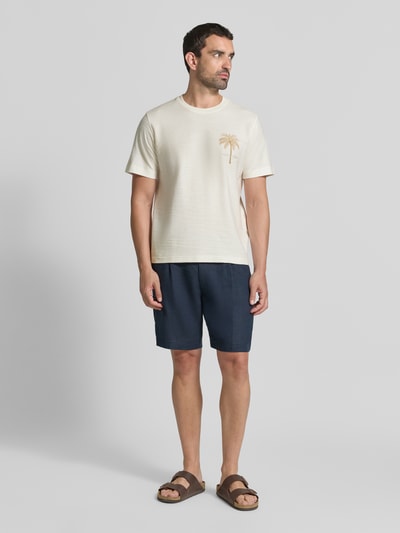 JACK & JONES Premium T-shirt met motiefprint en ronde hals Wit - 1