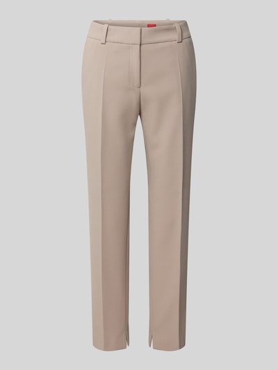 HUGO Regular fit stoffen broek met viscose, model 'HETANA' Zand - 2