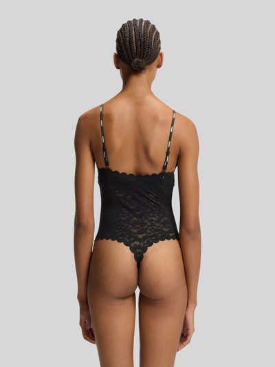 HUGO Body van kant Zwart - 5