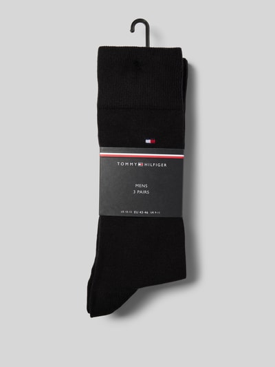 Tommy Hilfiger Socken mit Label-Details im 3er-Pack Black 3