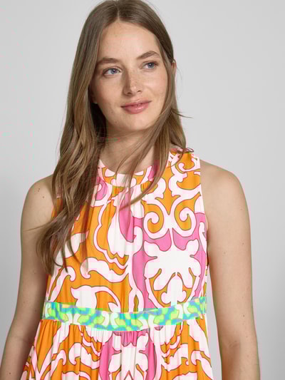 Emily Van den Bergh Midikleid im Stufen-Look Orange 3