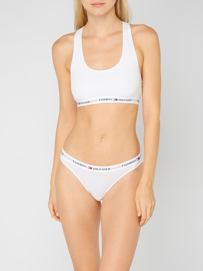 TOMMY HILFIGER Slip mit elastischem Logo-Bund Weiss 1