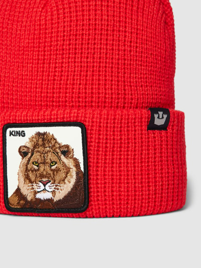 GOORIN BROS. Beanie mit Motiv-Patch Modell 'JUNGLE JANGLE' Rot 2