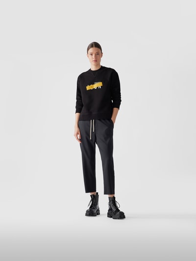 Dsquared2 Sweatshirt mit Label-Print Schwarz 1
