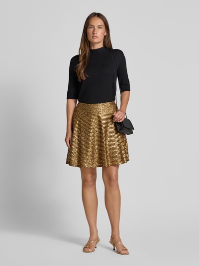 Lauren Ralph Lauren Minirok met pailletten, model 'KARJYLL' Neongeel - 1