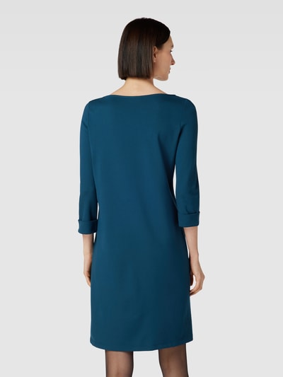 comma Minikleid mit 3/4-Arm und Rundhalsausschnitt Petrol 5