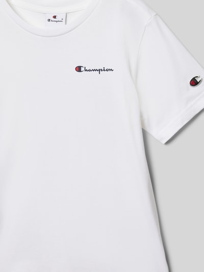 CHAMPION T-shirt met labelprint Wit - 2