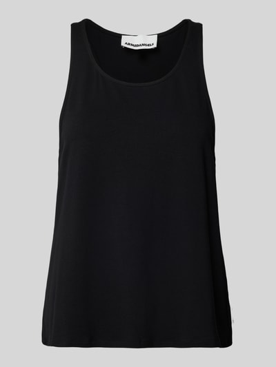 Armedangels Top na ramiączkach w jednolitym kolorze model ‘ARELINAA’ Czarny 2