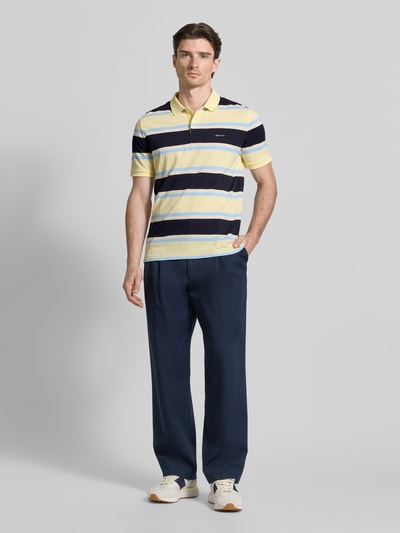 GANT Slim Fit Poloshirt mit Logo-Stitching Hellgelb 1