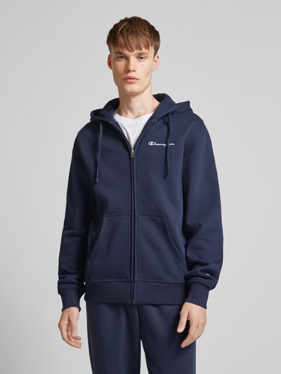 CHAMPION Sweatjack met labelstitching Marineblauw - 4