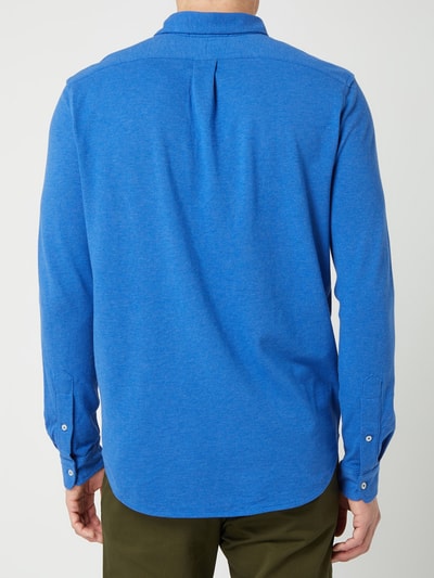 Polo Ralph Lauren Freizeithemd aus Piqué - Slim Fit  Blau Melange 5