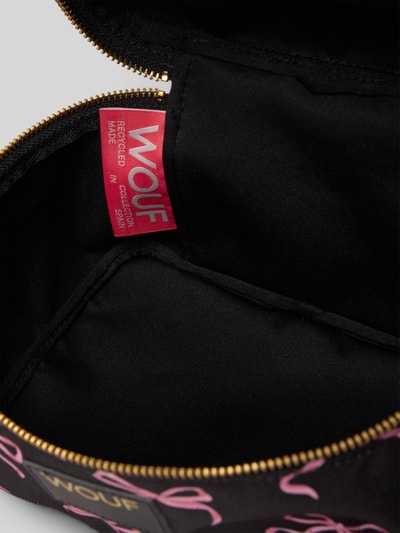 WOUF Kosmetiktasche mit Label-Detail Modell 'Juliette' Black 3