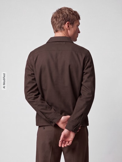 HUGO Blouson mit Label-Prägung Dunkelbraun 5