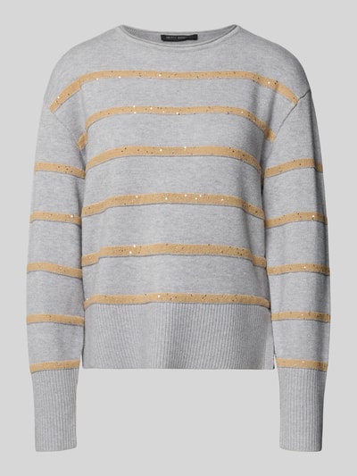 Betty Barclay Strickpullover mit gerippten Abschlüssen Hellgrau 2