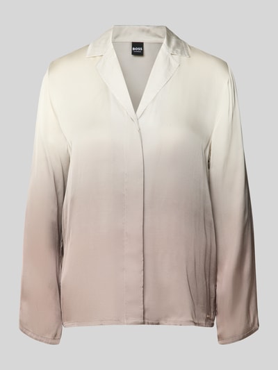 BOSS Regular Fit Pyjama-Oberteil aus reiner Viskose Modell 'OMBRE SHIRT' Beige 1