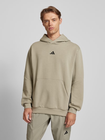 Adidas Training Hoodie met logoprint Olijfgroen - 4