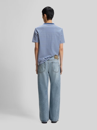 HUGO Jeansy o kroju tapered fit z czystej bawełny w stylu 5 kieszeni Jeansowy niebieski 5