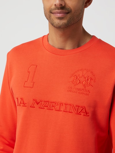 La Martina Sweatshirt mit Logo  Orange 3