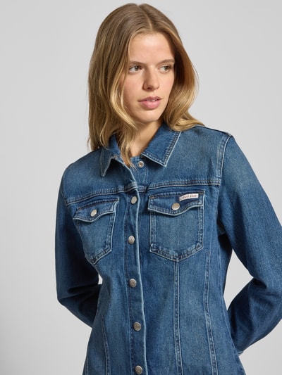 Calvin Klein Jeans Minikleid in Denim-Optik Modell 'Cold' Jeansblau 3