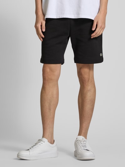 Lacoste Regular Fit Sweatshorts mit elastischem Bund Black 4