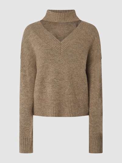 EDITED Pullover mit Cut Out Modell 'Wanja'  Taupe 1